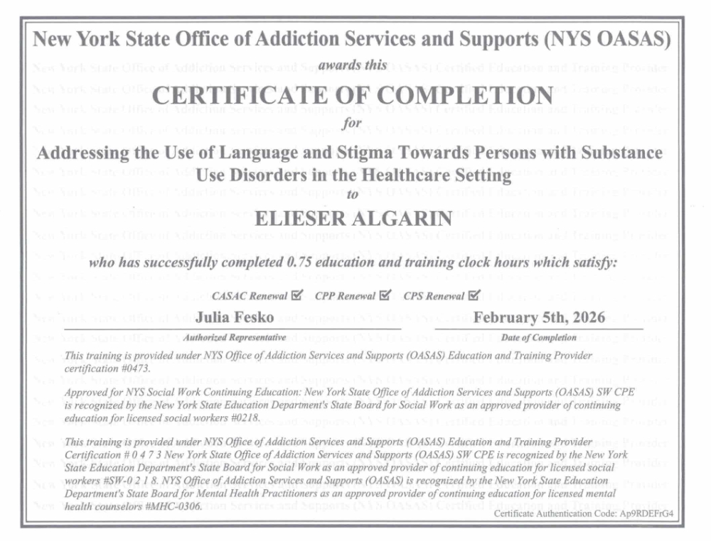 Certification 8
