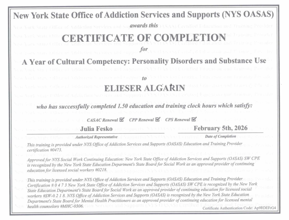 Certification 9