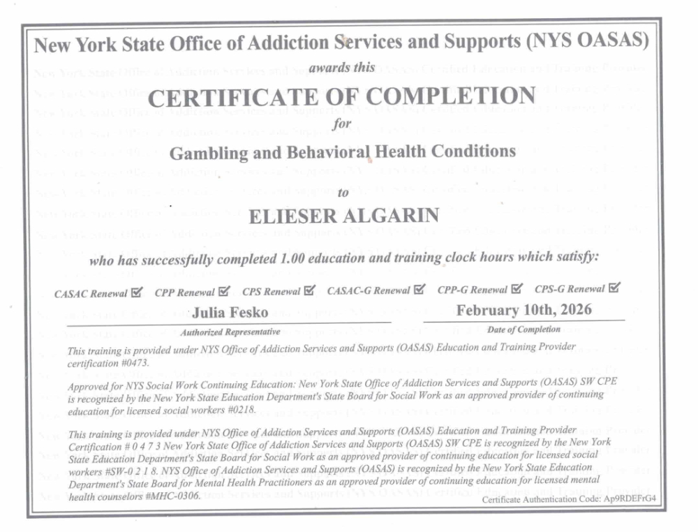 Certification 18