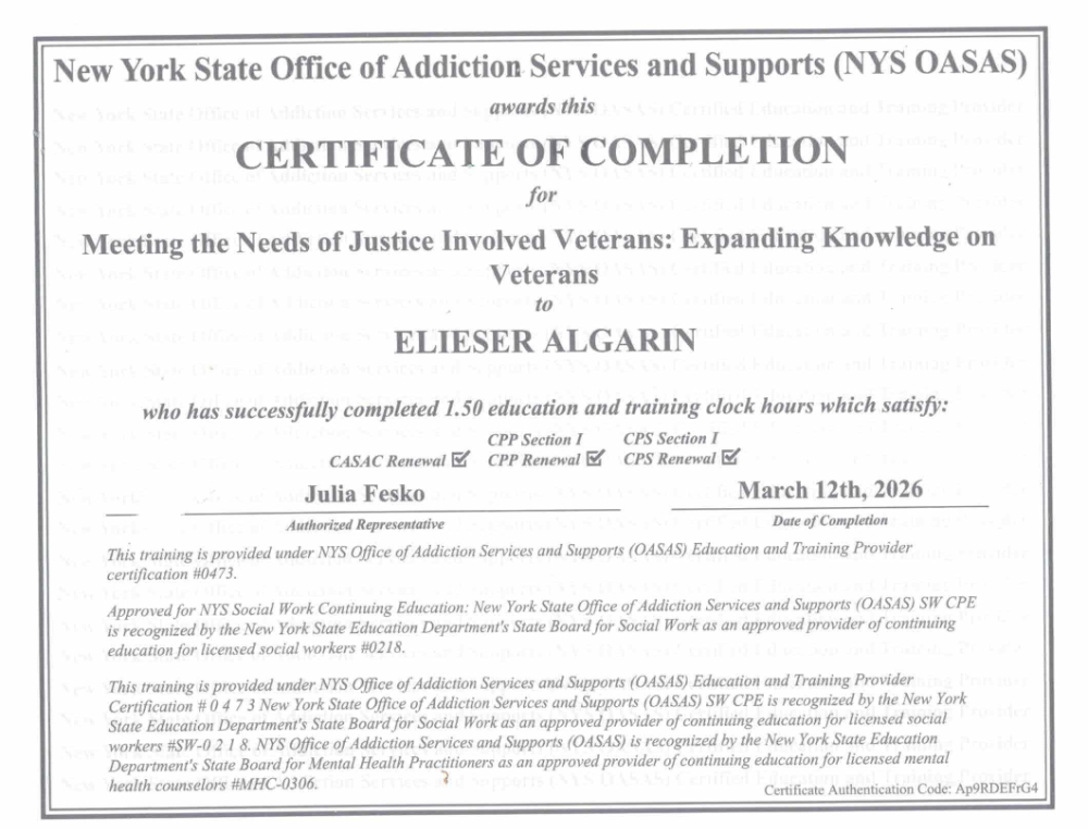 Certification 21